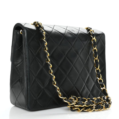 Chanel Lambskin Quilted Mini Square Flap Bag Black 3 of 18