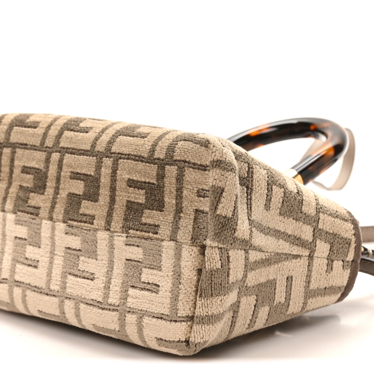 Fendi Chenille Vitello King Plexiglass FF Mini By The Way Top