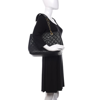 Chanel Caviar Quilted Grand Shopping Tote GST Black 2 of 10