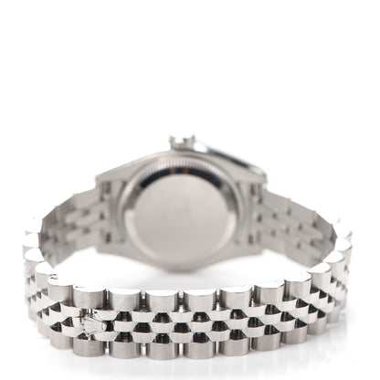 Rolex Stainless Steel 18K White Gold Diamond 26mm Oyster Perpetual Datejust Watch Silver Jubilee 179174 3 of 5
