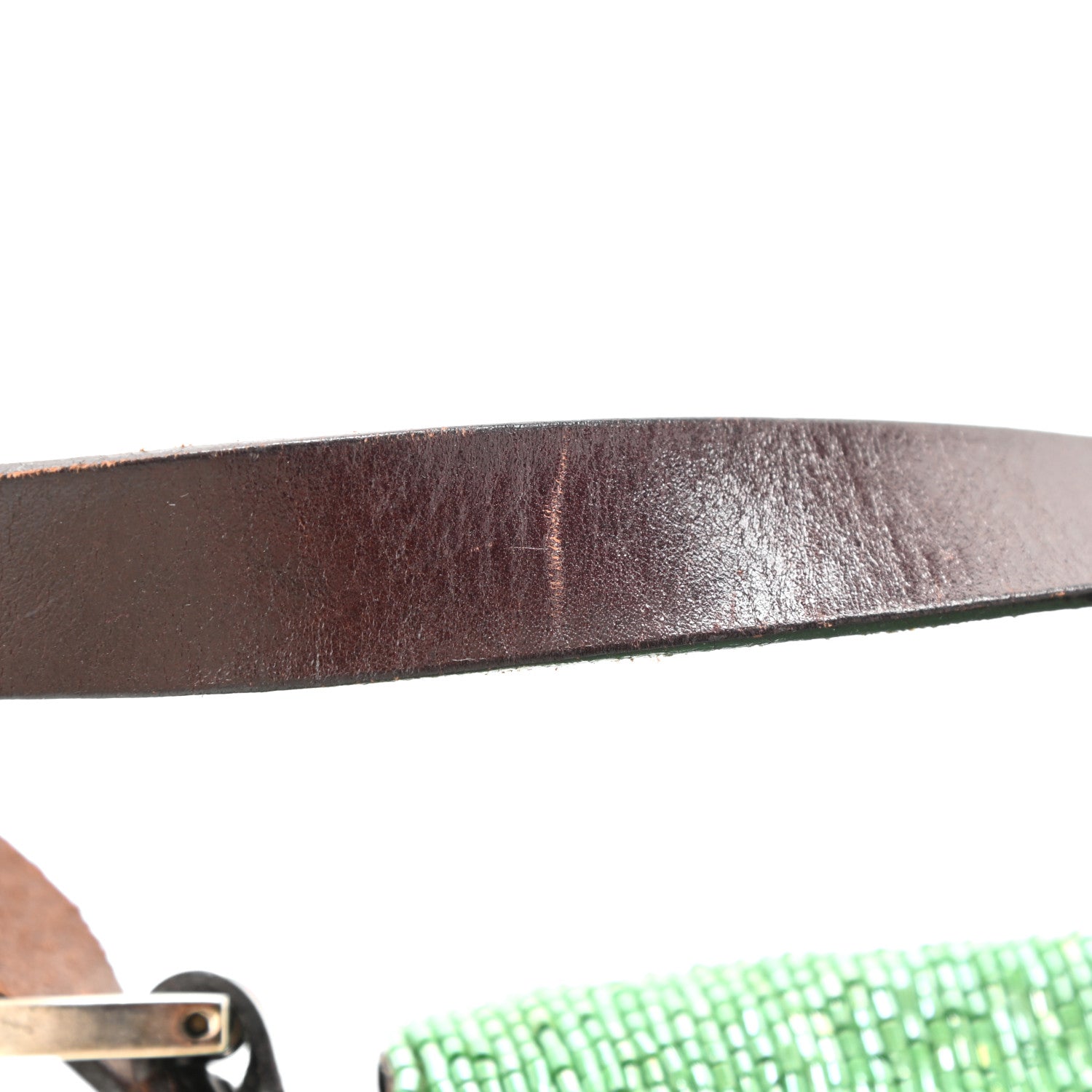 Fendi Beaded Baguette Green 18 of 20