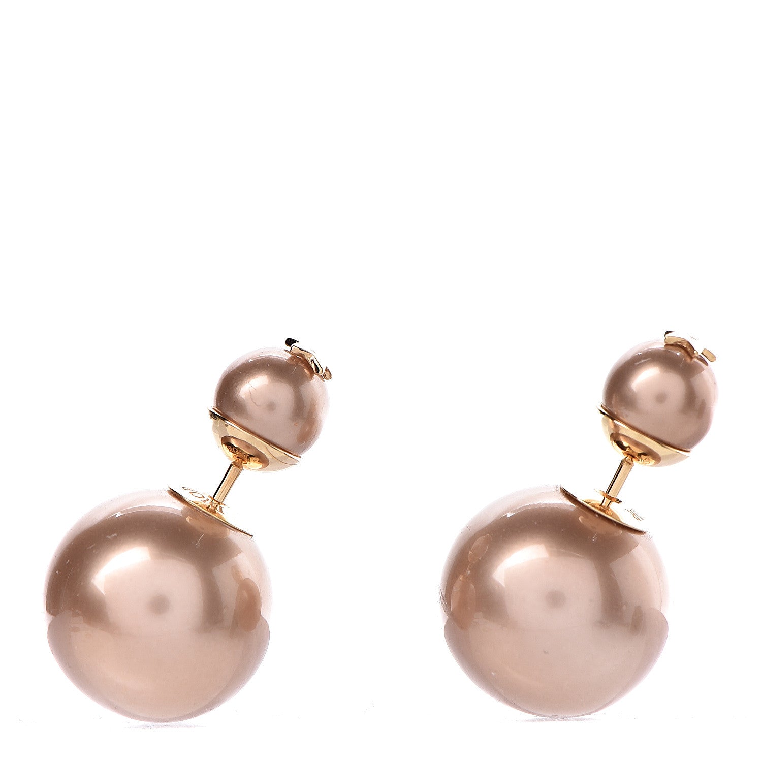 Christian Dior Pearl Mise En Dior Tribal Earrings Pink 1 of 4