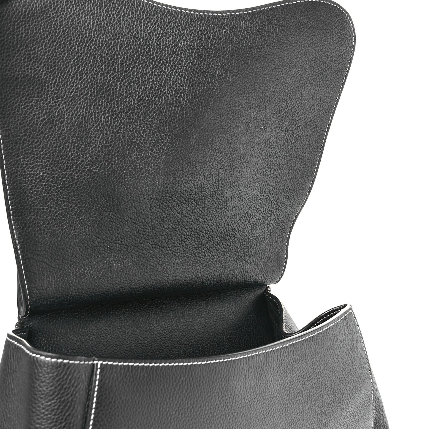 Grained Calfskin Maxi Gallop Backpack Black