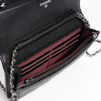 Chanel Caviar Quilted Wallet On Chain WOC Black 11 of 11