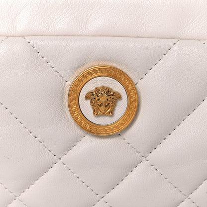 Versace Nappa Barocco Quilted Vanitas Medea Belt Bag White 20 of 23