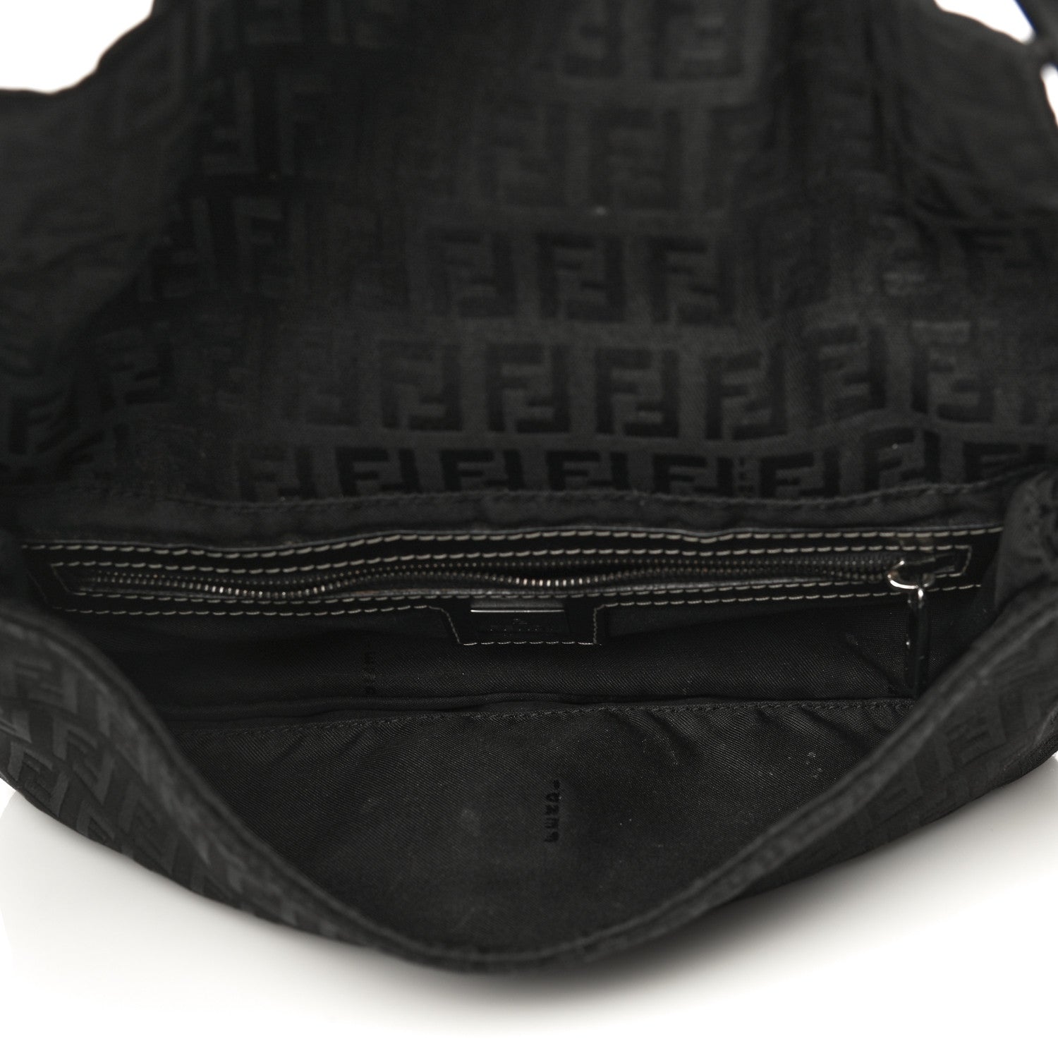 Fendi Zucchino Baguette Black 4 of 17