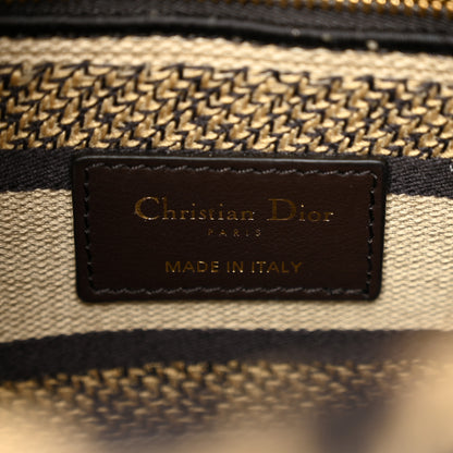 Christian Dior Canvas Medium Mizza Embroidered Lady D-Lite Beige Multicolor 6 of 10