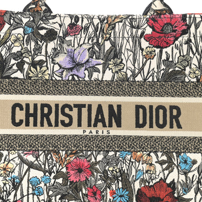Christian Dior Canvas Embroidered Medium Mille Fleurs Book Tote Multicolor 8 of 11