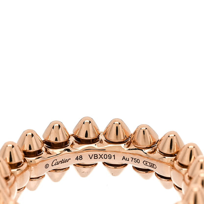 Cartier 18K Pink Gold SM Clash De Cartier Ring 48 4.5 4 of 5