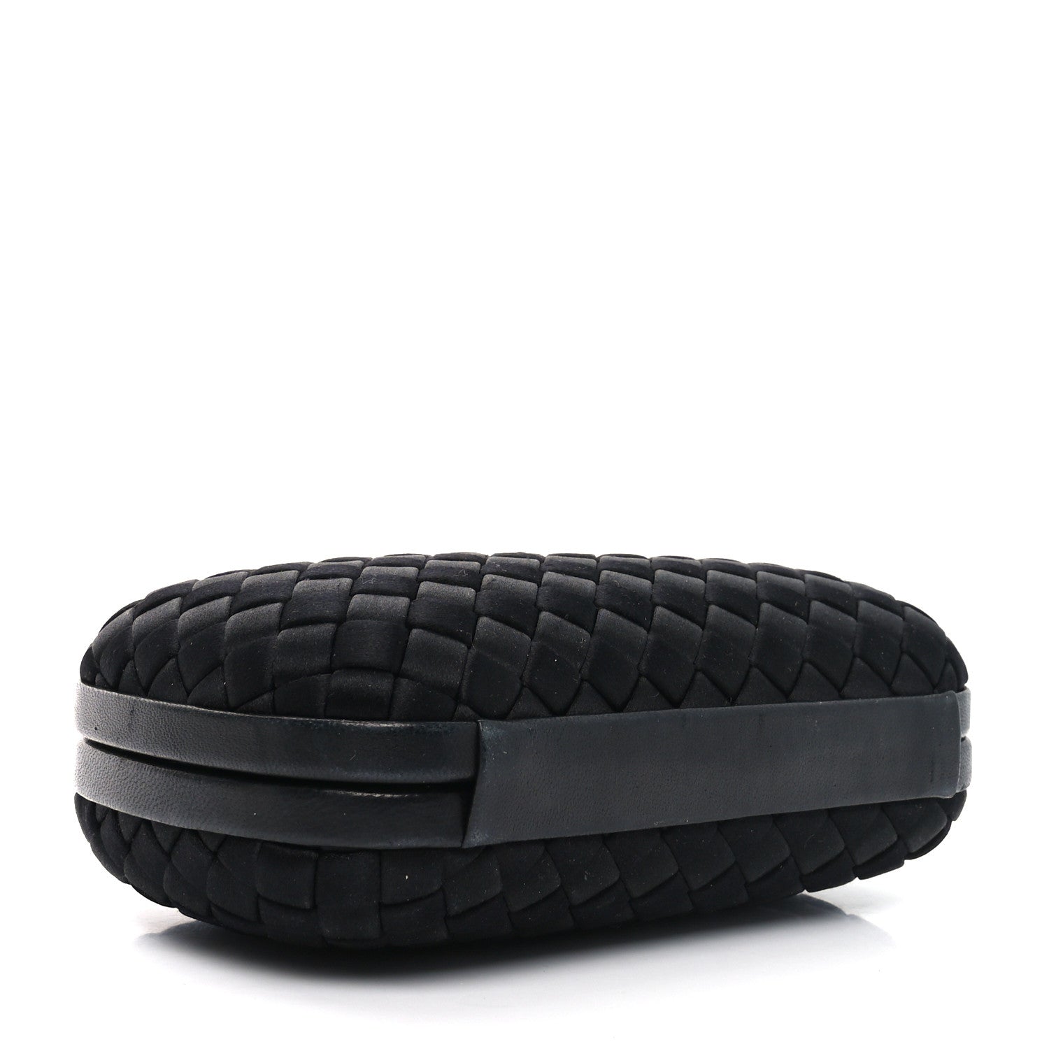 Bottega Veneta Satin Intreccio Impero Knot Clutch Black 4 of 8
