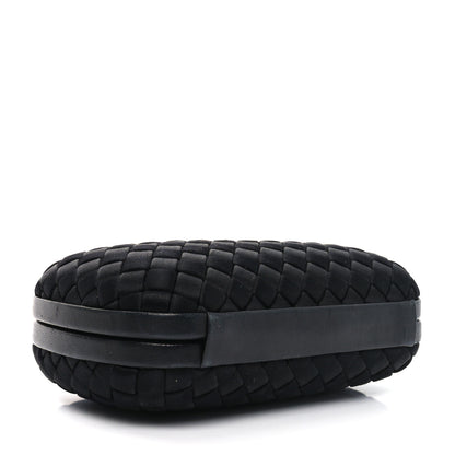 Bottega Veneta Satin Intreccio Impero Knot Clutch Black 4 of 8