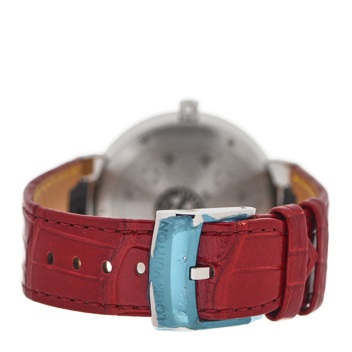 Stainless Steel Alligator 39mm Tambour Slim Quartz Watch