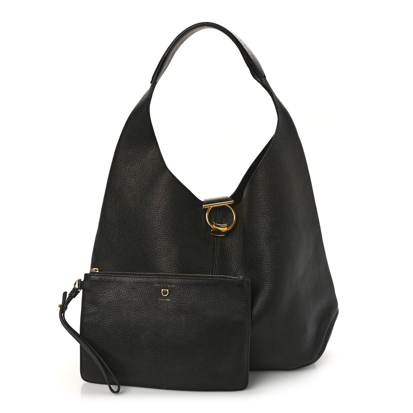 Calfskin Margot Hobo Black