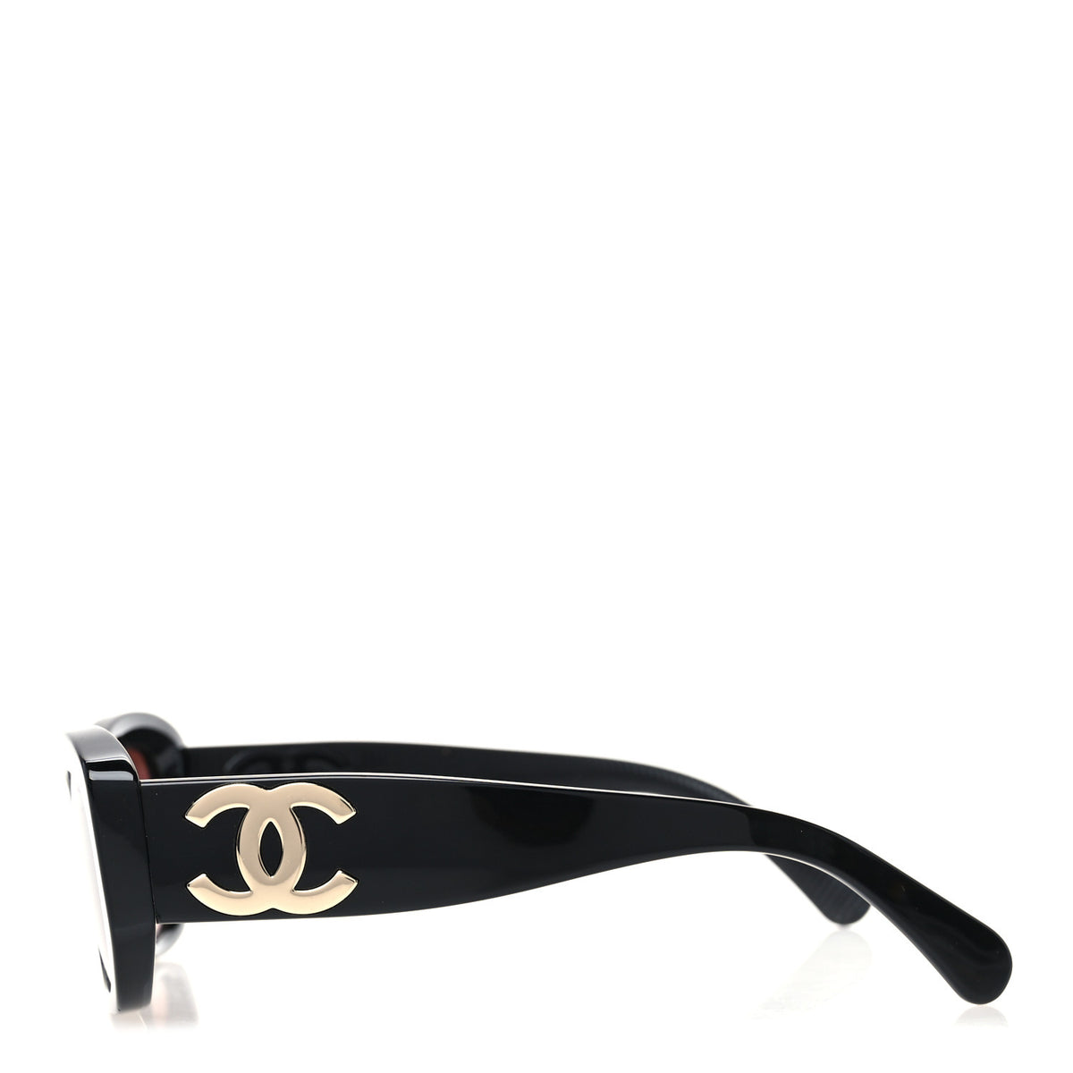 Acetate Rectangle Sunglasses 5493-A Black Brown