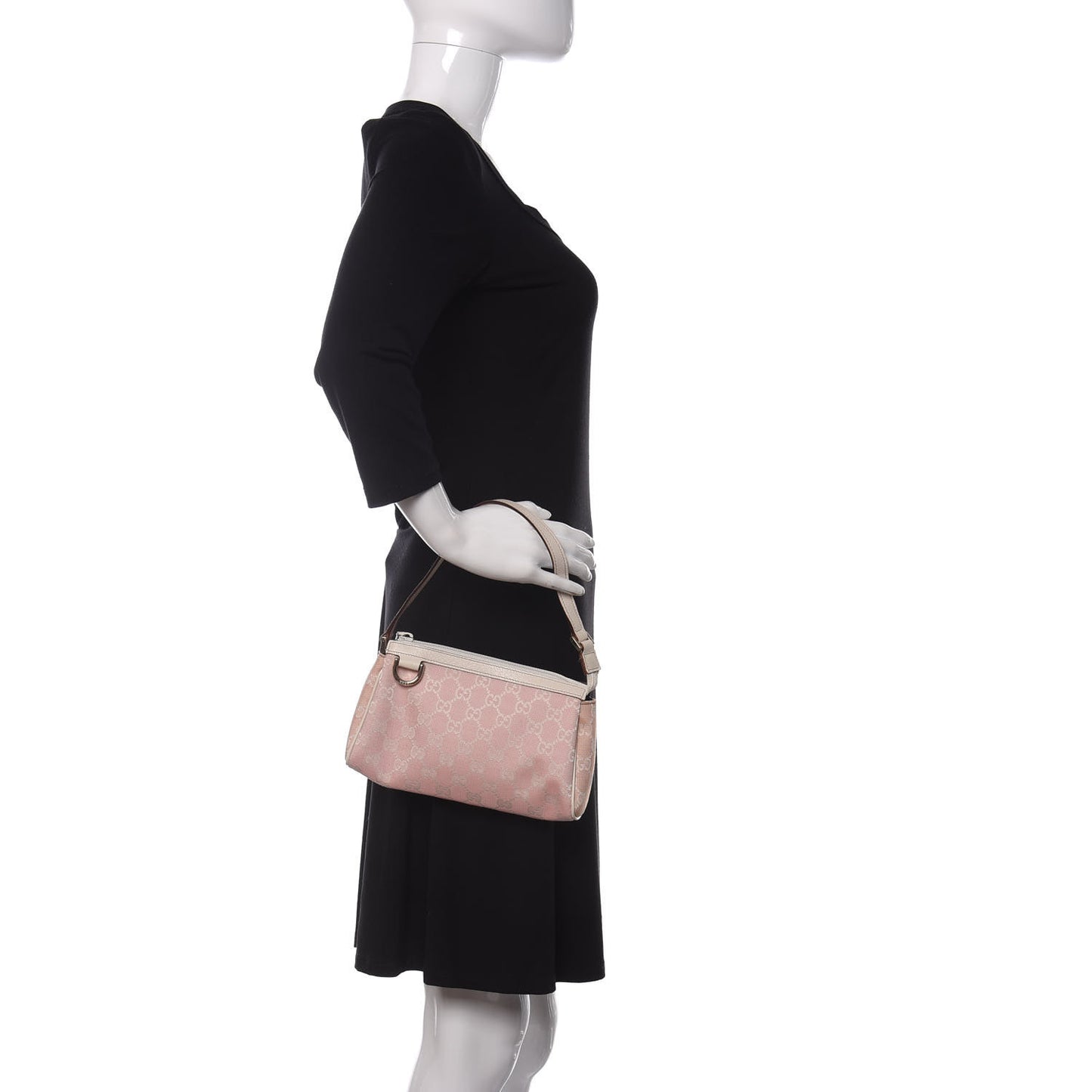 Monogram D Ring Cosmetic Case Pink