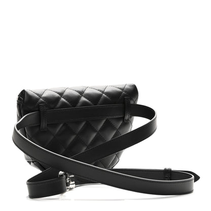 Chanel Calfskin Quilted Waist Belt Bag Black 3 of 10