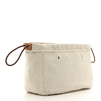 Hermes Canvas Barenia Fourbi 25 MM Pouch Naturel Fauve 3 of 7