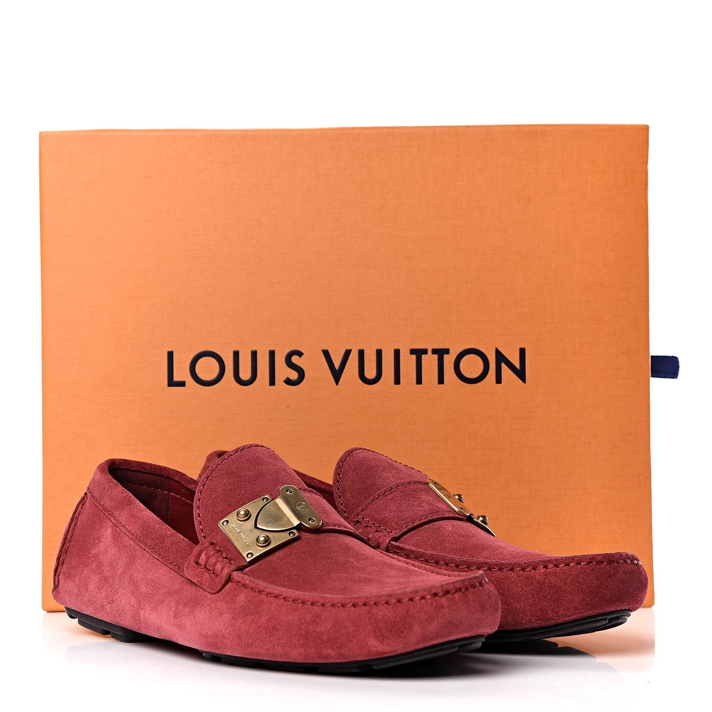 Suede Mens Lombok Mocassin Loafers 7.5 Red