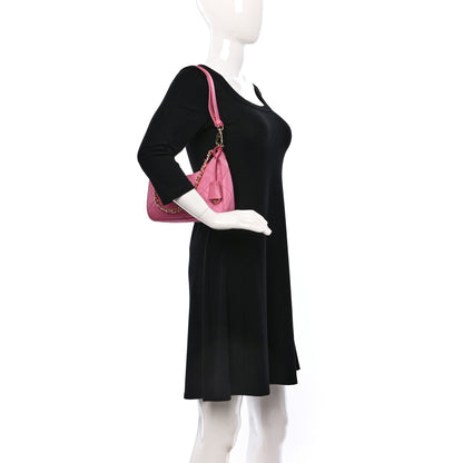 Prada Re-Nylon Saffiano Stitched Mini Re-Edition 1995 Chaine Shoulder Bag Begonia 2 of 8