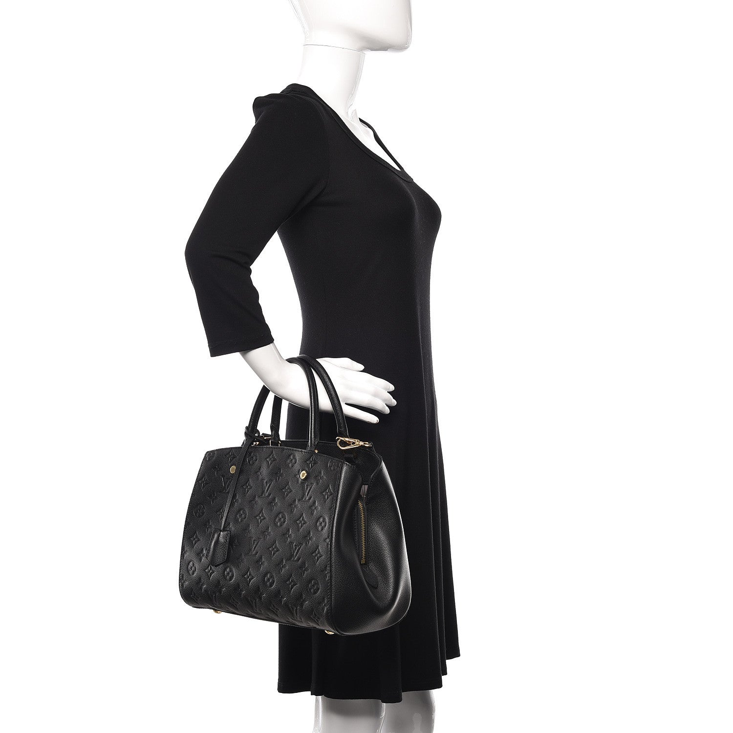Louis Vuitton Empreinte Montaigne MM Black 2 of 10