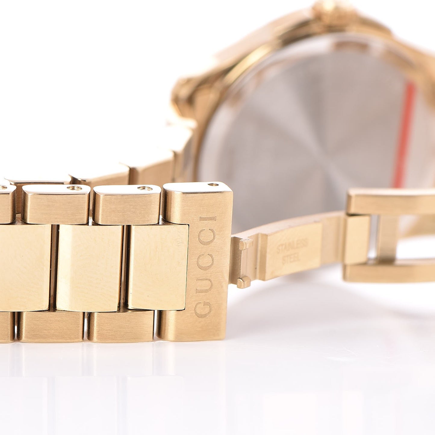 Stainless Steel 27mm G-Timeless Diamante Quartz Watch Gold