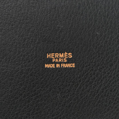 Hermes Evergrain Market Drawstring Bag 28 Black 6 of 11