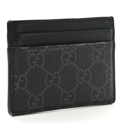 Gucci GG Supreme Monogram Kingsnake Card Holder Black Grey 3 of 10