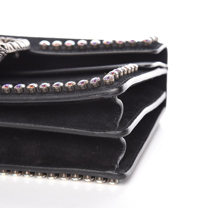 Gucci Suede Crystal Small Dionysus Shoulder Bag Black 6 of 10