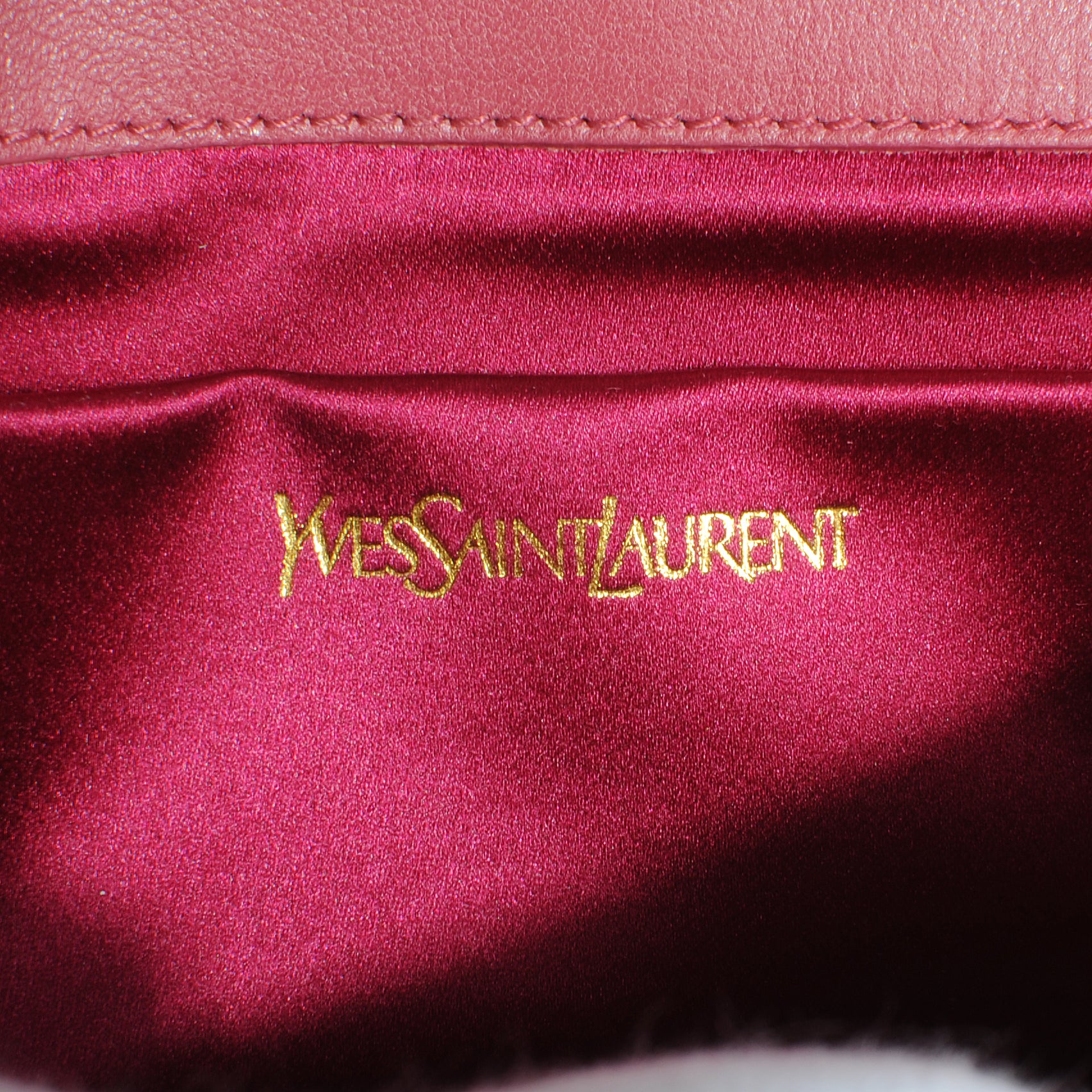 Saint Laurent Leather Medium Belle de Jour Clutch Pink 4 of 6