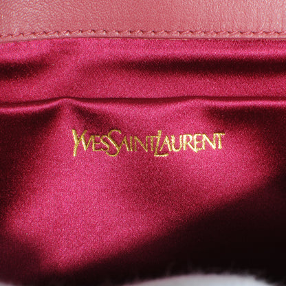 Saint Laurent Leather Medium Belle de Jour Clutch Pink 4 of 6