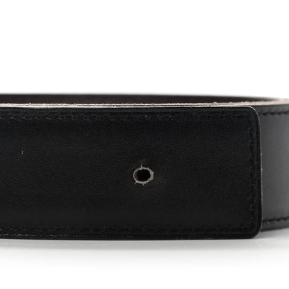 Hermes Box Togo 32mm Belt Strap 85 Black Chocolate 8 of 9