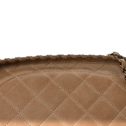 Chanel Iridescent Calfskin Jumbo Happy Stitch Flap Beige 11 of 11