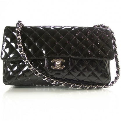 Chanel Patent Secret Label Medium Flap Black 1 of 14