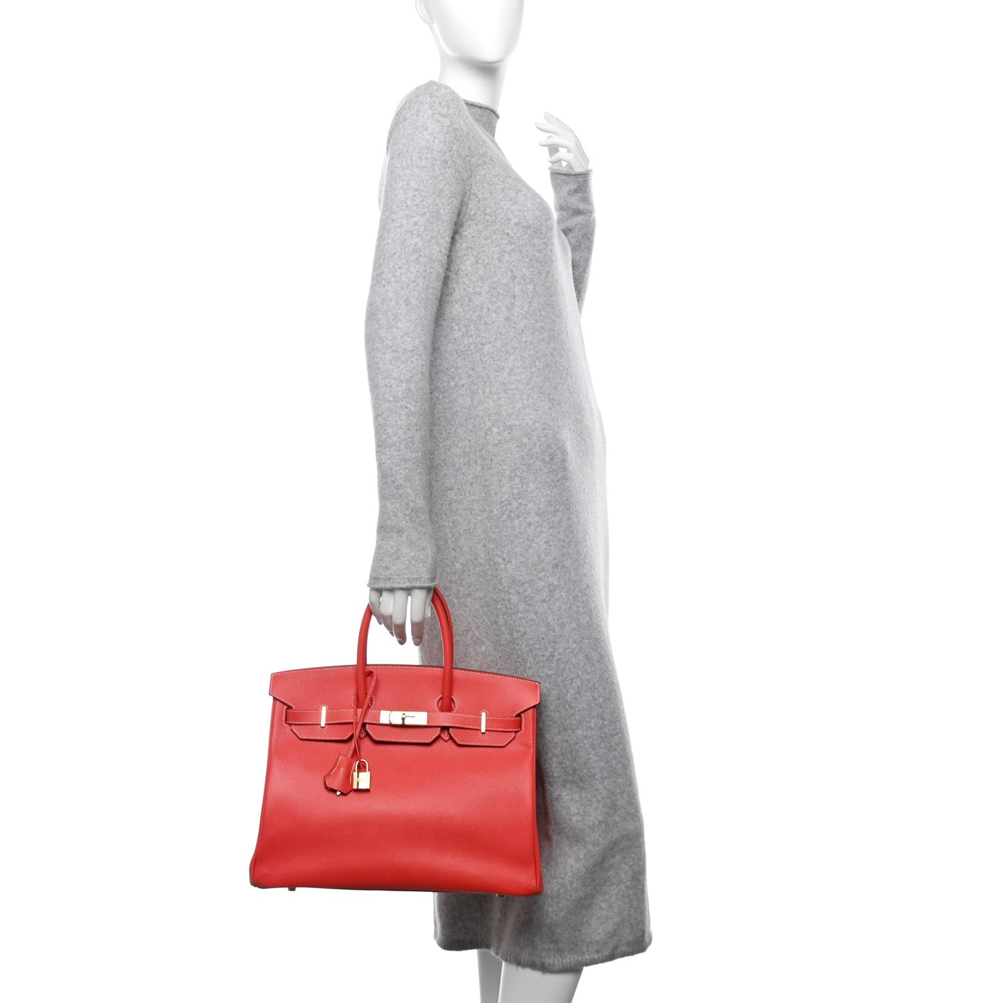 Epsom Candy Birkin 35 Rose Jaipur Gold