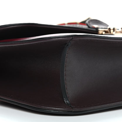 Valentino Garavani Vitello Medium Glam Lock Rockstud Flap Rubin Water Rose Marine 7 of 8