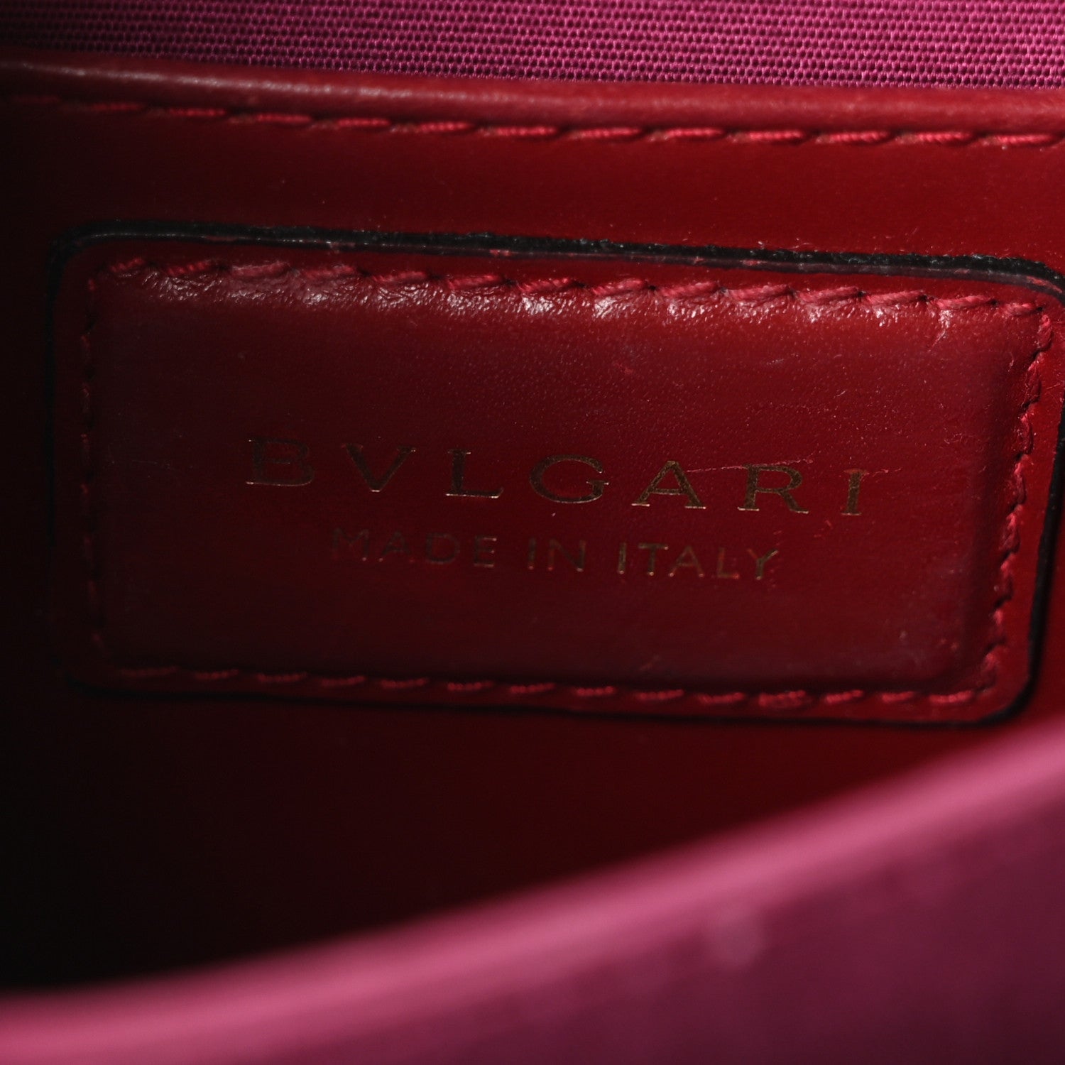 Bulgari Calfskin Serpenti Forever Top Handle Red 6 of 9