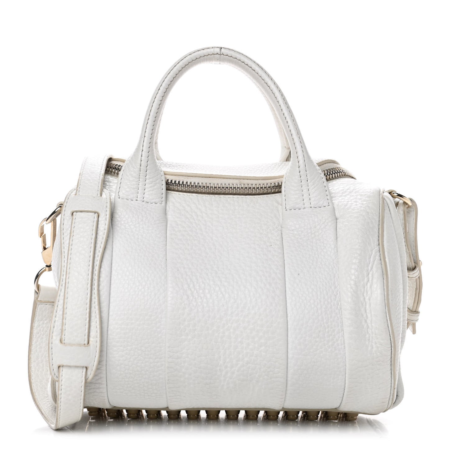 Pebbled Lambskin Rockie White Gold Hardware