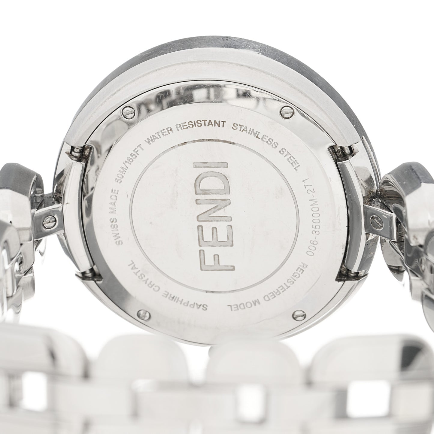Stainless Steel Diamond Bezel 36mm Fendi My Way Quartz Watch