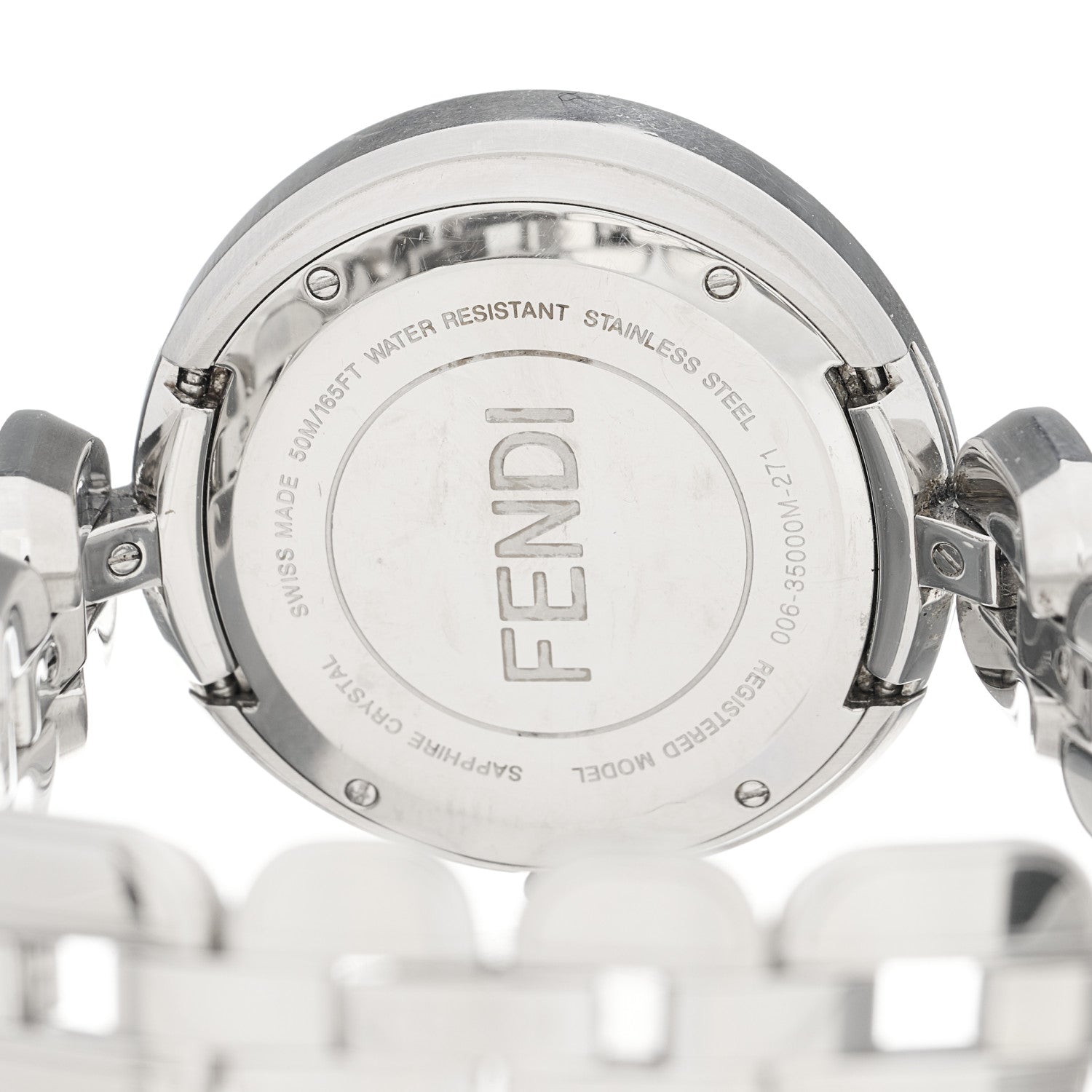 Fendi Stainless Steel Diamond Bezel 36mm Fendi My Way Quartz Watch 4 of 5