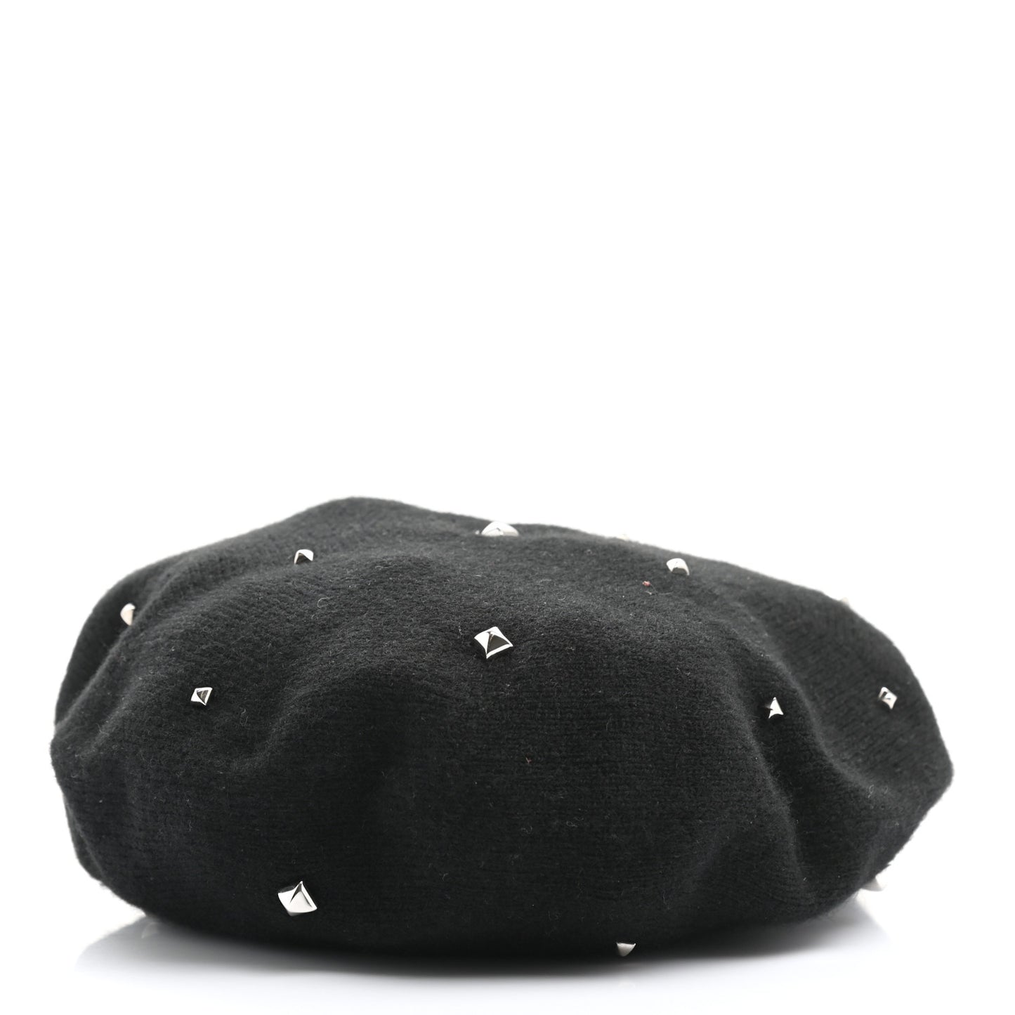 Cashmere Medor Studded Darling Beret S Black