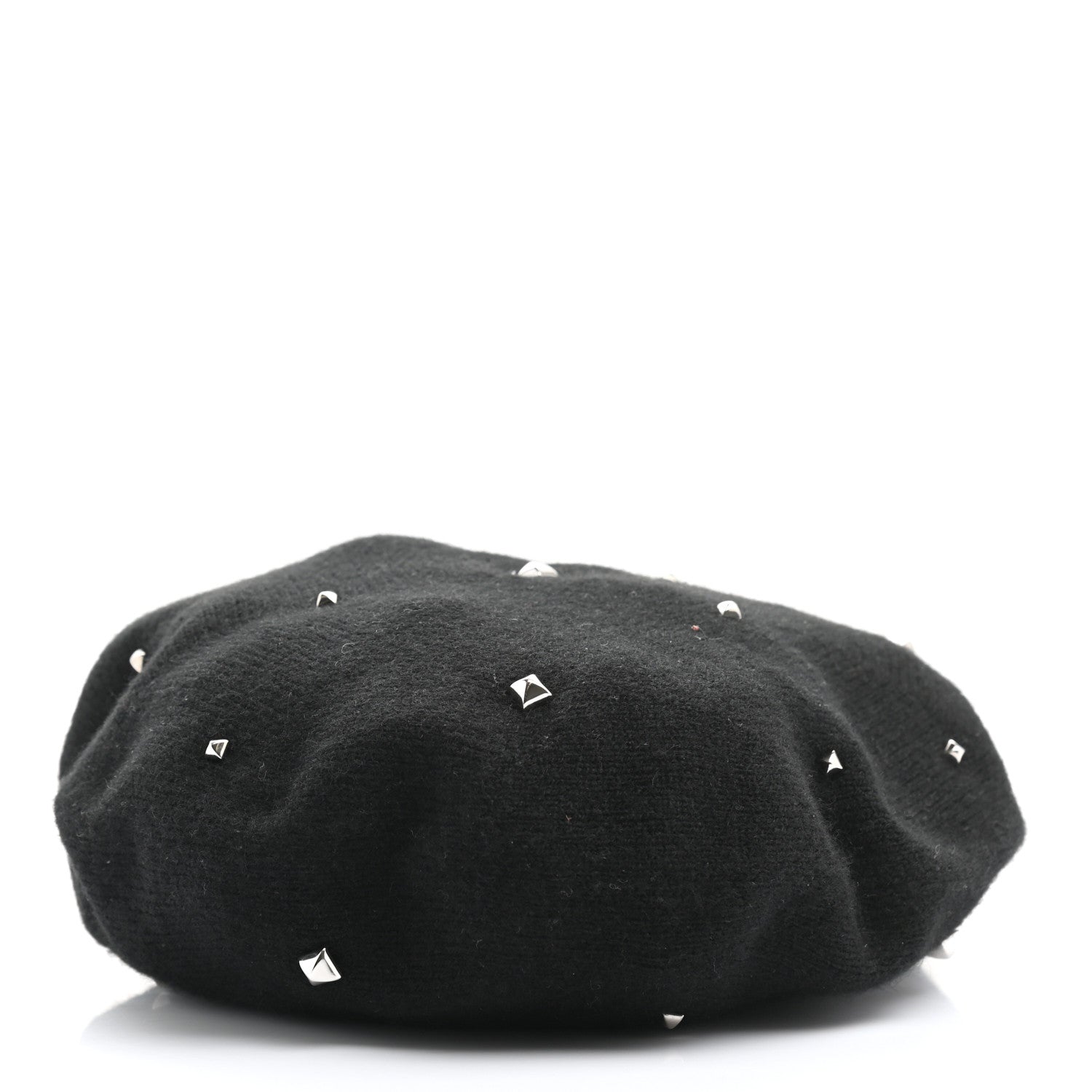 Hermes Cashmere Medor Studded Darling Beret S Black 3 of 8