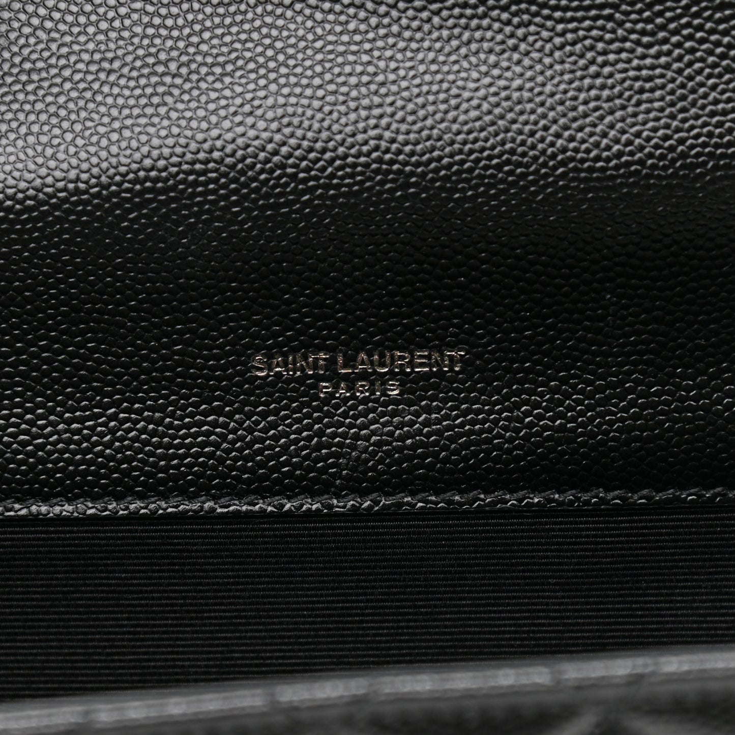 Grain De Poudre Textured Mixed Matelasse Triquilt Small Monogram Satchel Black