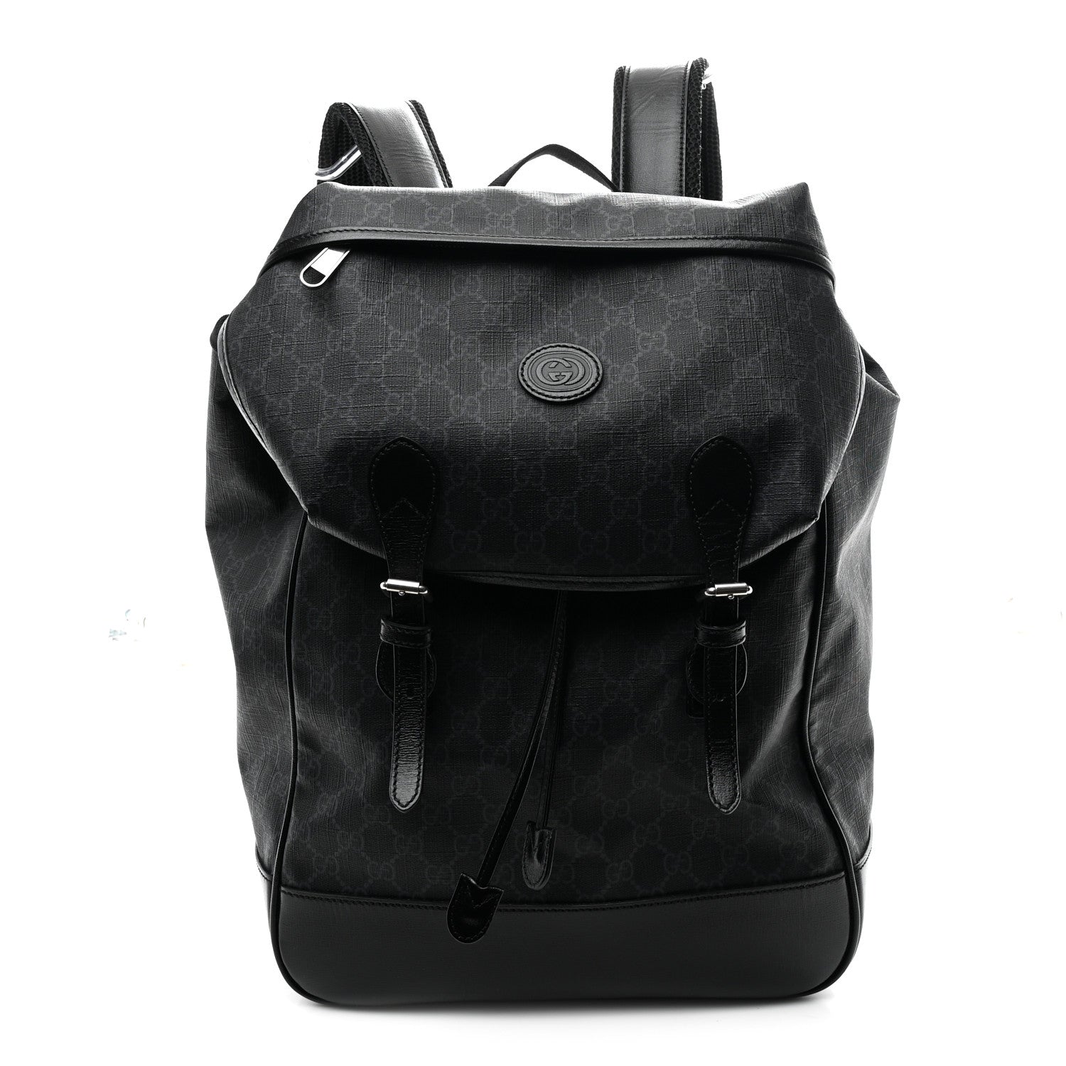 Gucci GG Supreme Monogram Azalea Calfskin Medium Retro Interlocking G Backpack Black 1838210 – FASHIONPHILE