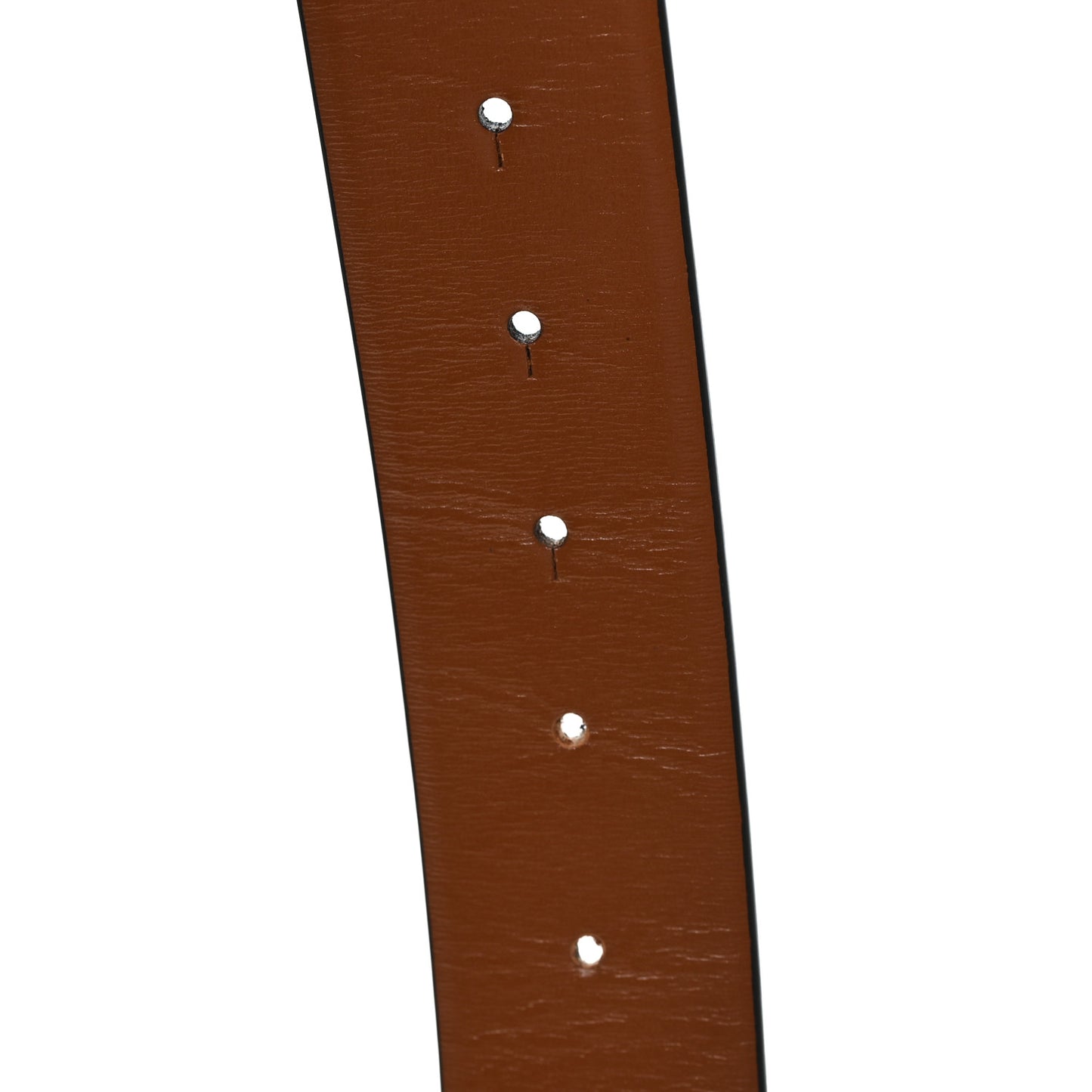 Glossy Calfskin VLogo Reversible 40mm Belt 85 34 Saddle Brown Black