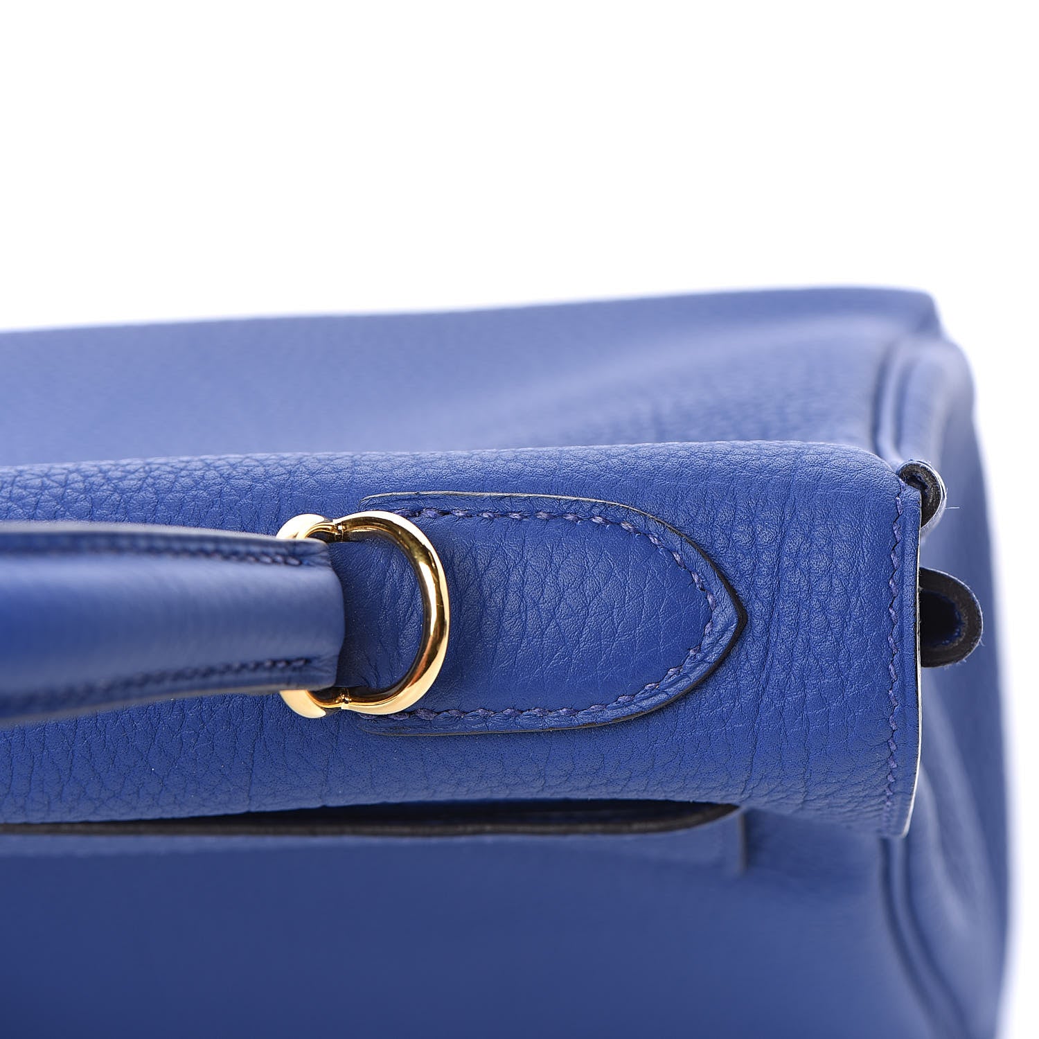 Hermes Togo Kelly Retourne 32 Bleu Electrique 18 of 33