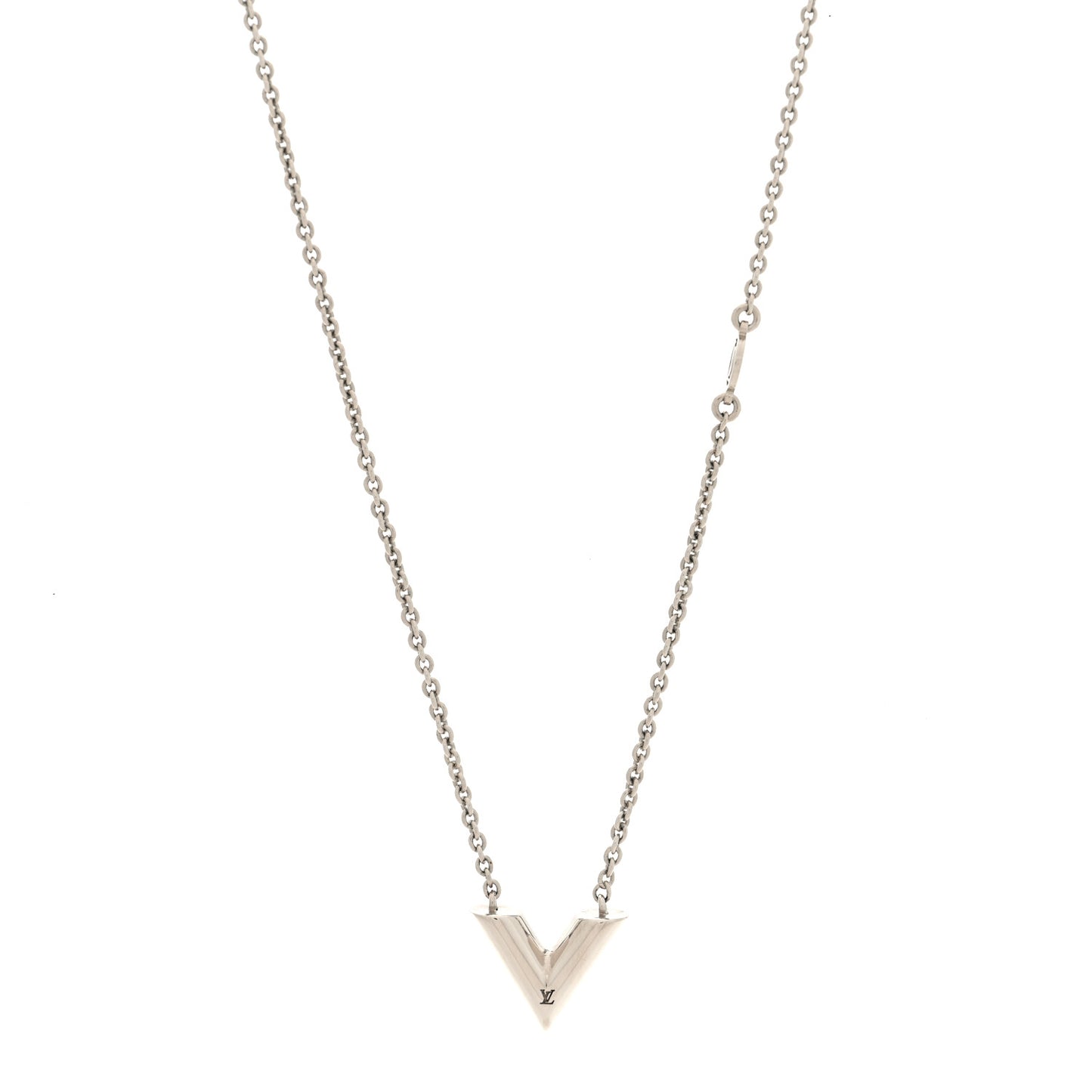 Metal Essential V Supple Necklace Silver
