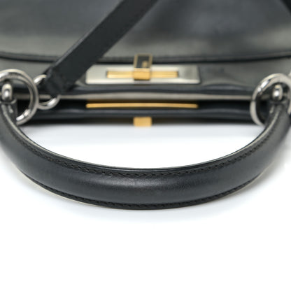 Fendi Vitello Suede Medium Peekaboo Iconic Satchel Black 18 of 19