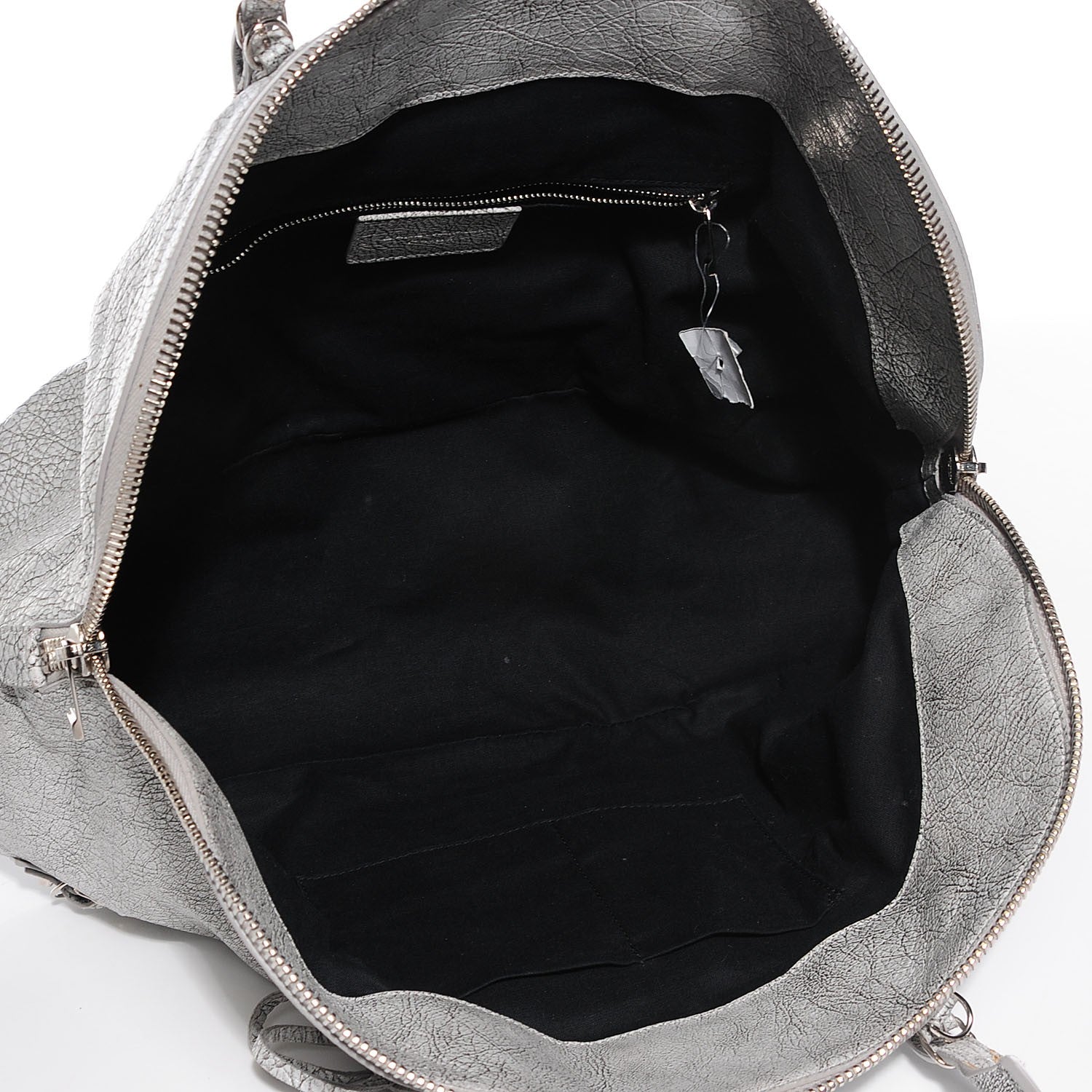 Balenciaga Agneau Marbled Papier Large Bowling Bag Grey 5 of 12