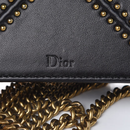 Christian Dior Lambskin Studded Micro Diorama Flap Bag Black 9 of 16