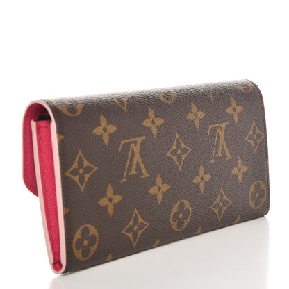Louis Vuitton Monogram Bloom Flower Emilie Wallet 3 of 8